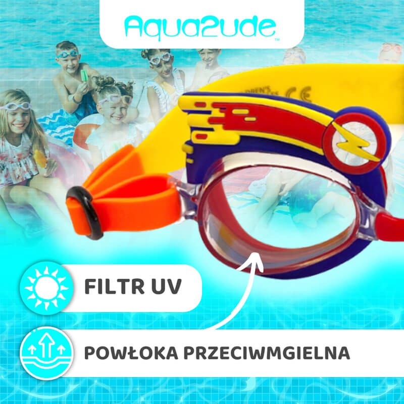 Okulary do pływania Aqua2ude - Błyskawica 3+ / Bling2o