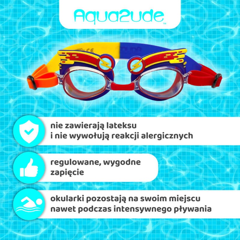 Okulary do pływania Aqua2ude - Błyskawica 3+ / Bling2o