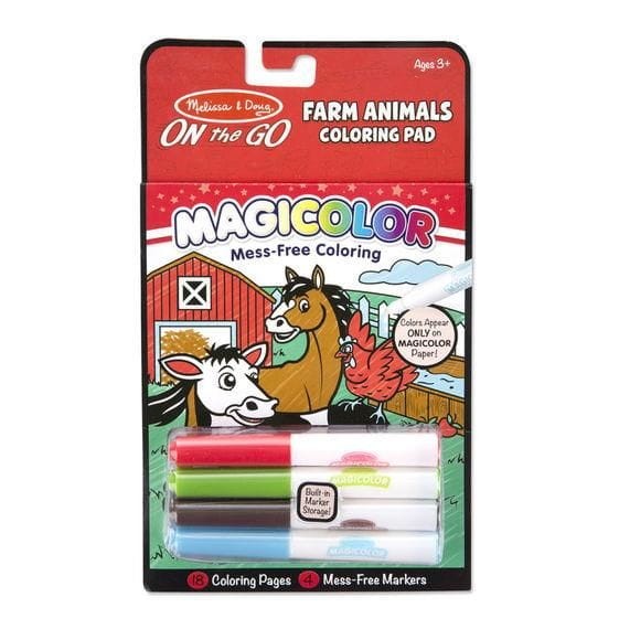 Melissa and Doug, Kolorowanka bez brudzenia - Zwierzęta na Farmie