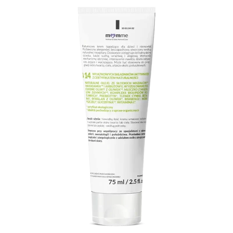Puszysty krem łagodzący, 75 ml / MomMe