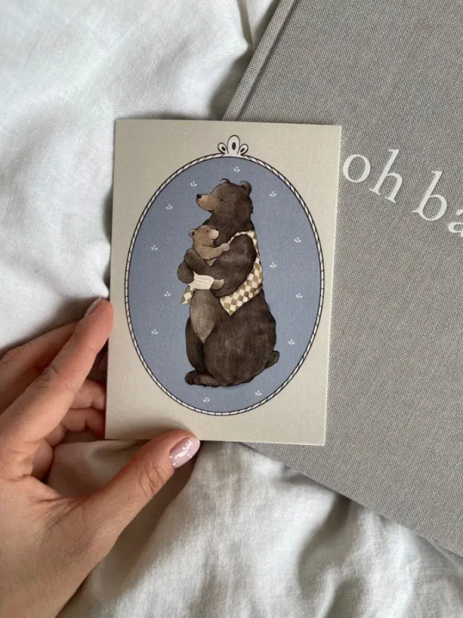 Kartka dla taty – Daddy Bear / Mommy Planner