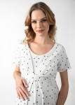 Koszula Classic z krótkim rękawem - biała w czarne kropki / Cool Mama