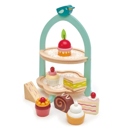 Drewniana patera z przekąskami, Mini Chef / Tender Leaf Toys