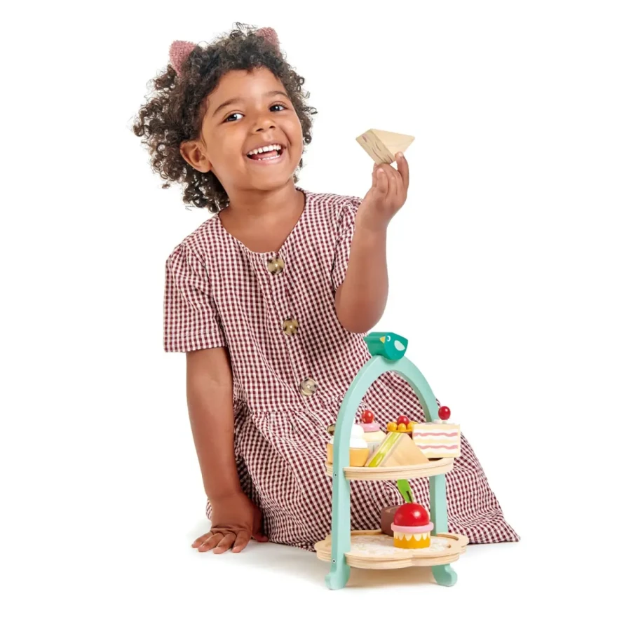 Drewniana patera z przekąskami, Mini Chef / Tender Leaf Toys