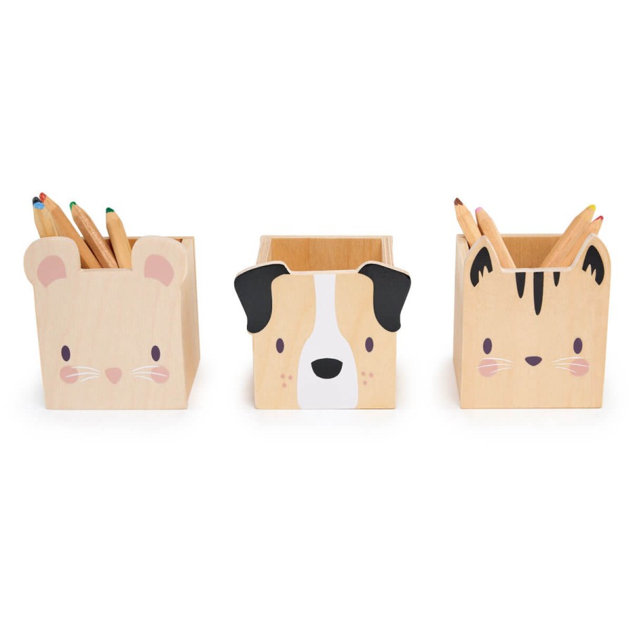 Drewniane organizery na przybory szkolne / Tender Leaf Toys