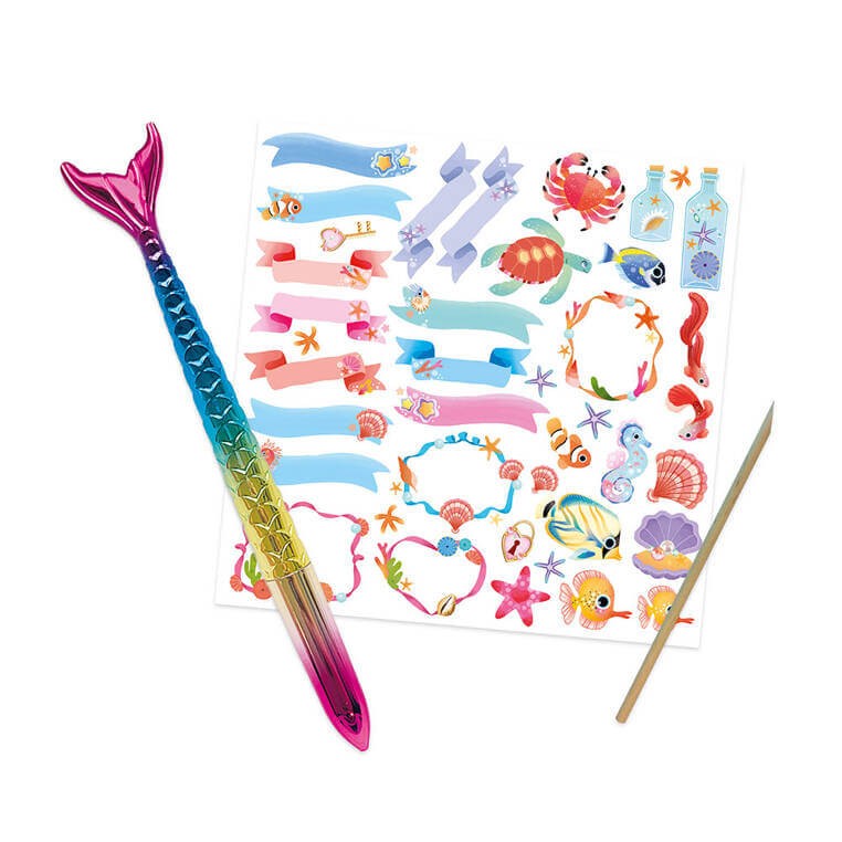 Zestaw kreatywny Sekretny notes Magic Ocean 7+ / Janod