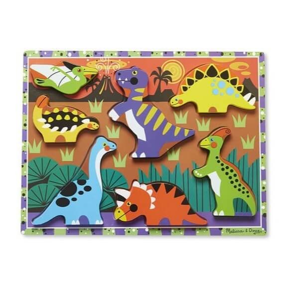Melissa and Doug, Układanka drewniana – Dinozaury