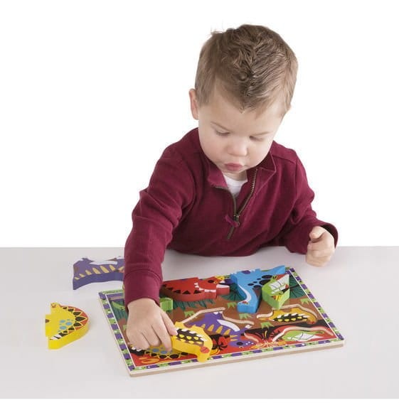 Melissa and Doug, Układanka drewniana – Dinozaury
