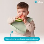 Śliniak z otwartą kieszonką szałwia / b.box