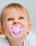 Smoczek pozycjonujący - Pink A Boo / LUU Kids