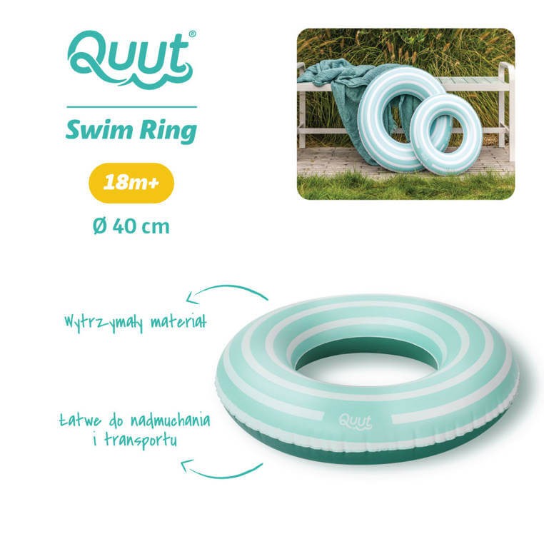 Kółko do pływania małe Ø 40 cm Garden Green / QUUT