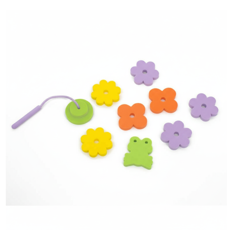 Zestaw piankowych naklejek do kąpieli z wędką Frog pond / QUUT