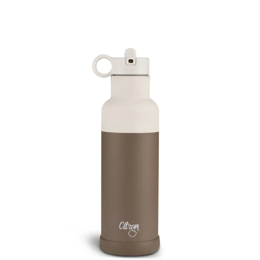 Butelka termiczna ze stali nierdzewnej 500ml - Brown / Citron