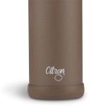Butelka termiczna ze stali nierdzewnej 500ml - Brown / Citron