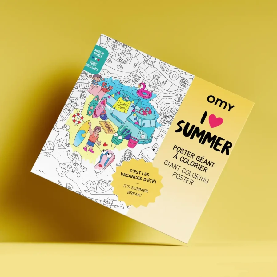 Kolorowanka 100x70cm I LOVE SUMMER / OMY