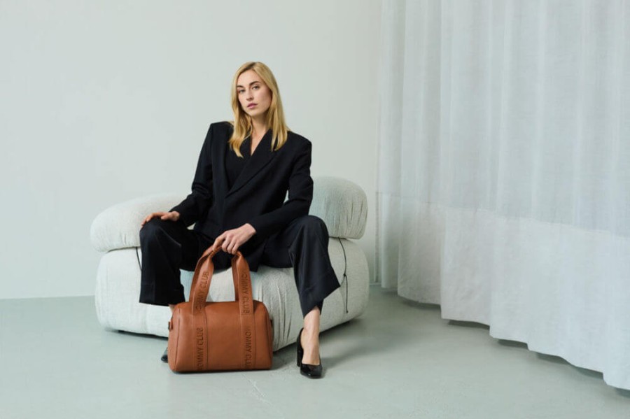 Torba do wózka Mommy Club Vegan Leather Brown / Childhome