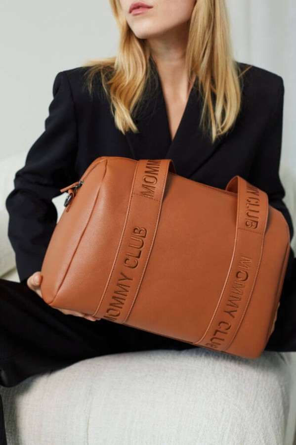 Torba do wózka Mommy Club Vegan Leather Brown / Childhome