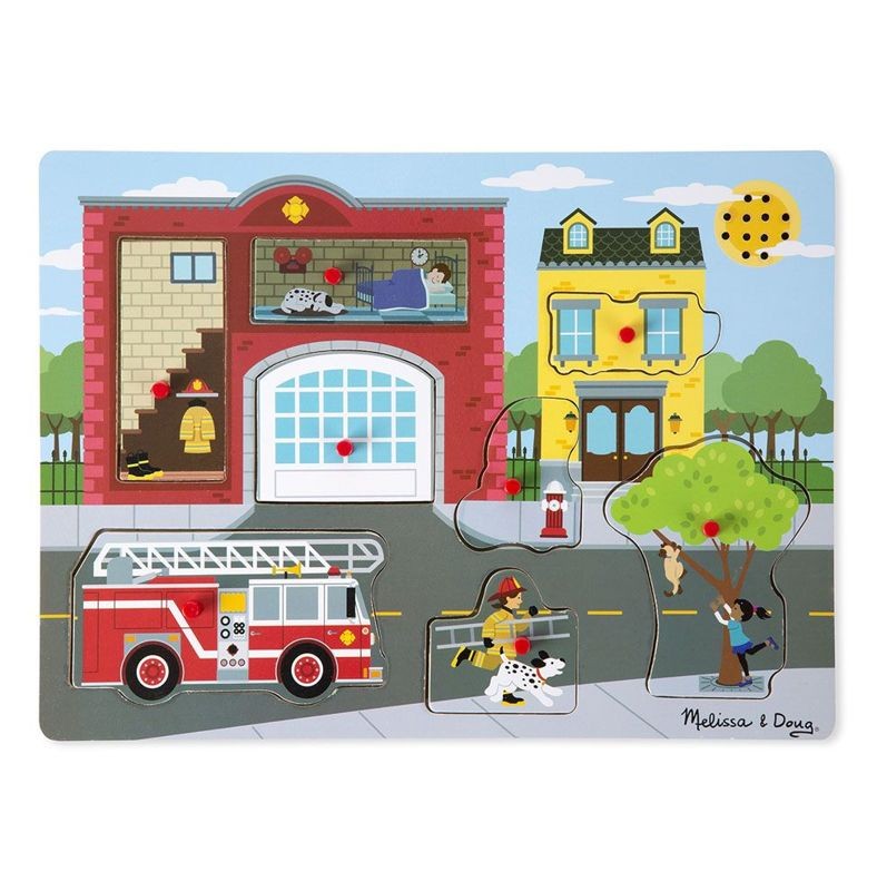 Melissa and Doug, Układanka dźwiękowa – Straż Pożarna