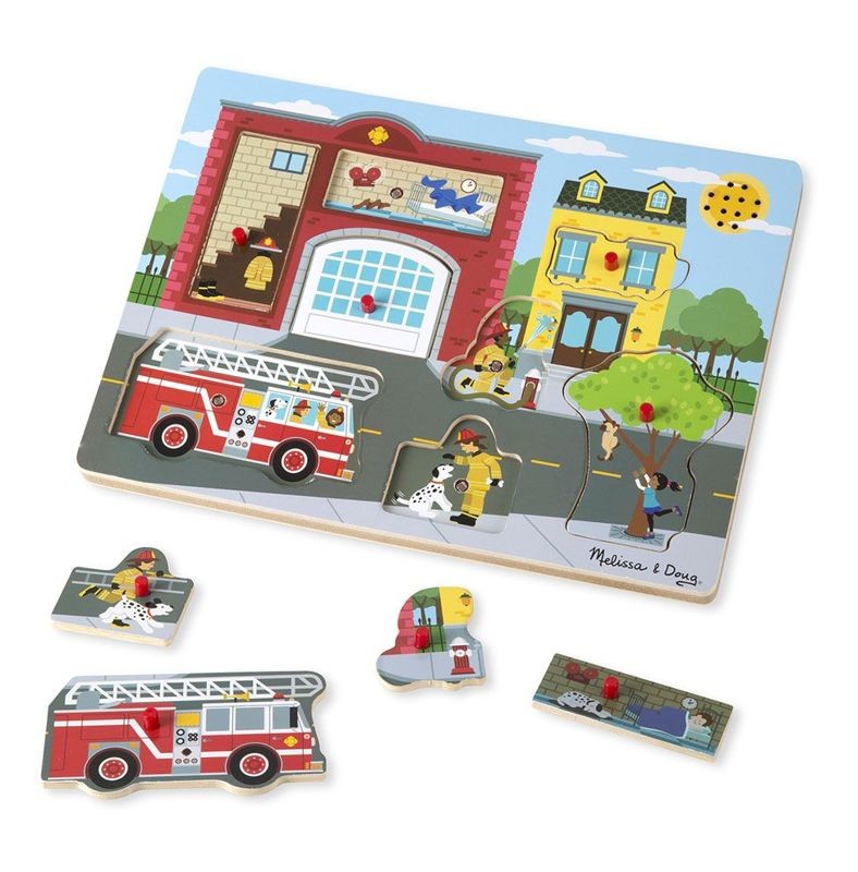 Melissa and Doug, Układanka dźwiękowa – Straż Pożarna