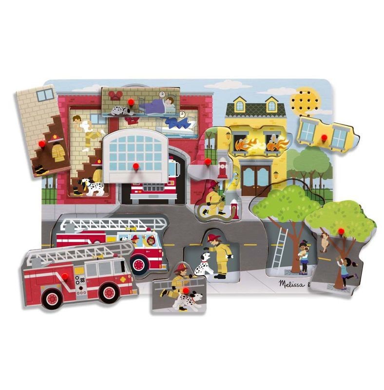 Melissa and Doug, Układanka dźwiękowa – Straż Pożarna