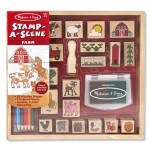 Melissa and Doug, Drewniane Stempelki Farma