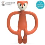 Gryzak silikonowy sensoryczny z mini szczoteczką - Fox / Matchstick Monkey