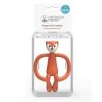 Gryzak silikonowy sensoryczny z mini szczoteczką - Fox / Matchstick Monkey