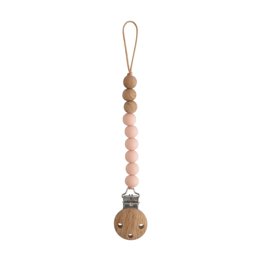 Zawieszka koralikowa na smoczek Eva - Blush / Mushie