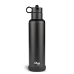 Butelka termiczna ze stali nierdzewnej 750 ml - Black / Citron