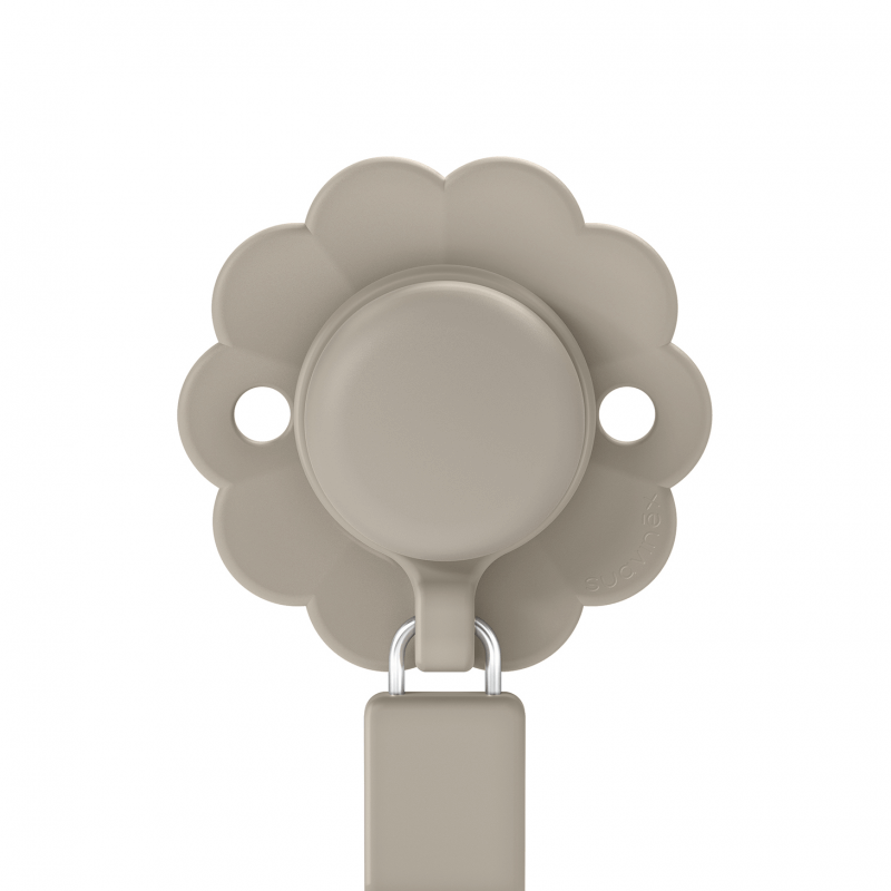 Silikonowa zawieszka do smoczka WONDER - Gray Clouds / Suavinex