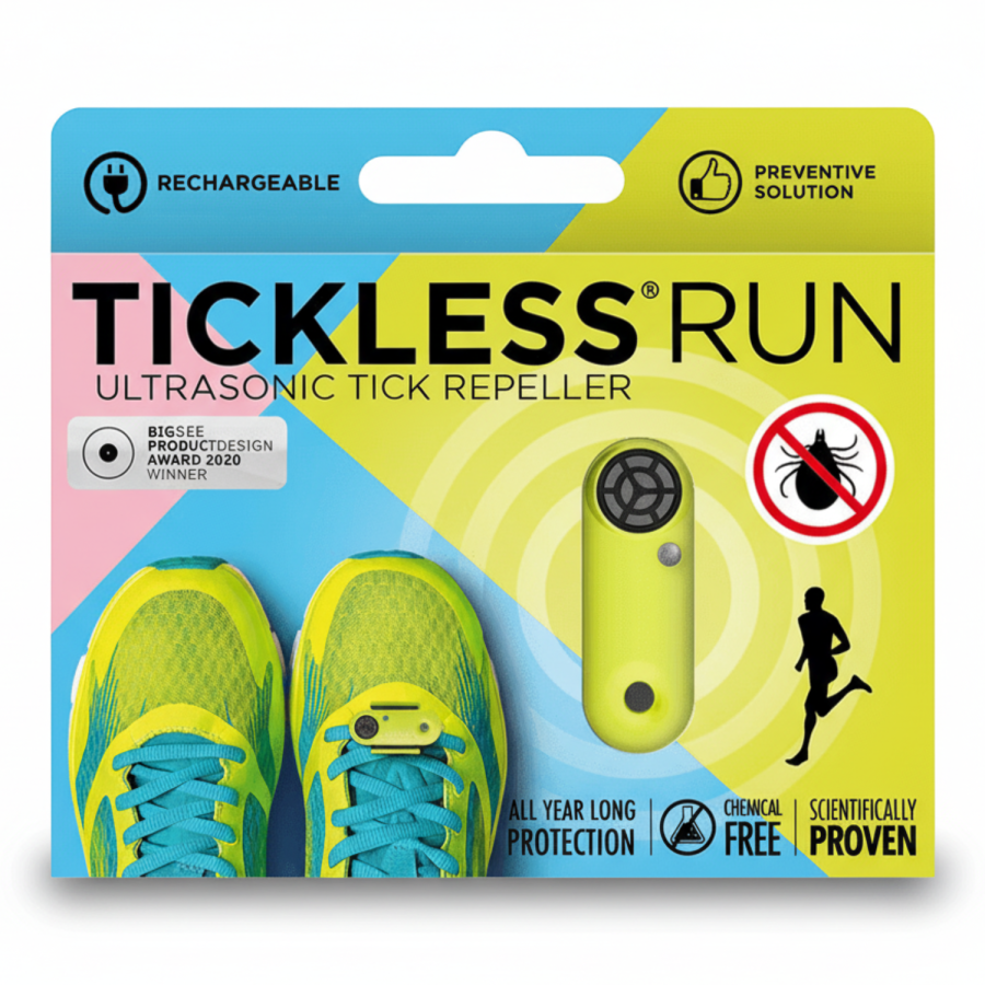 Ultradźwiękowe urządzenie chroniące przed kleszczami TICKLESS® Run UV Yellow