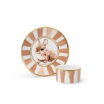 Zestaw obiadowy porcelanowy - Bunny Darling / Elodie Details