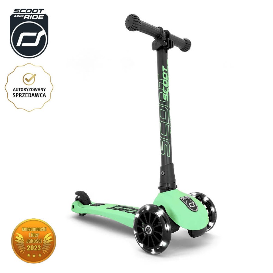 Highwaykick 3 LED Hulajnoga składana ze świecącymi kółkami 3+ Kiwi / Scootandride