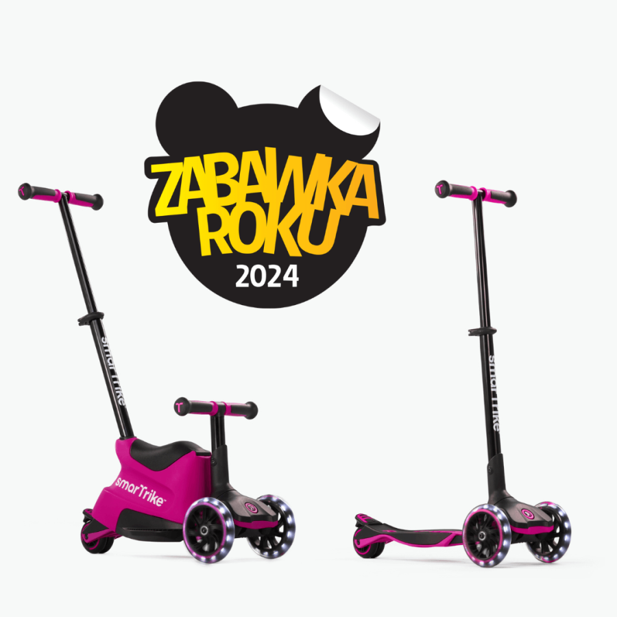 Hulajnoga 4w1 Xtend Ride-on, Pink / smarTrike