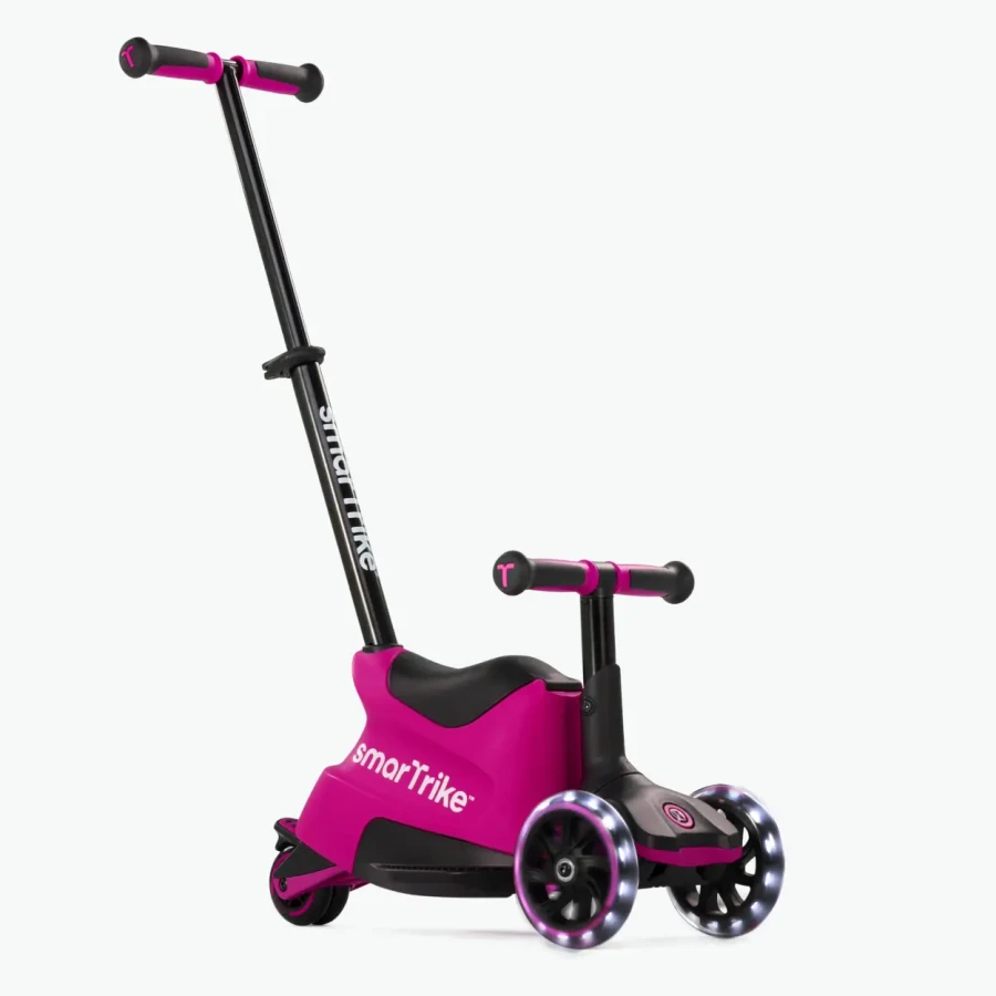 Hulajnoga 4w1 Xtend Ride-on, Pink / smarTrike