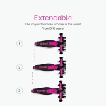 Hulajnoga 4w1 Xtend Ride-on, Pink / smarTrike