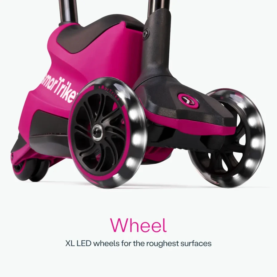 Hulajnoga 4w1 Xtend Ride-on, Pink / smarTrike