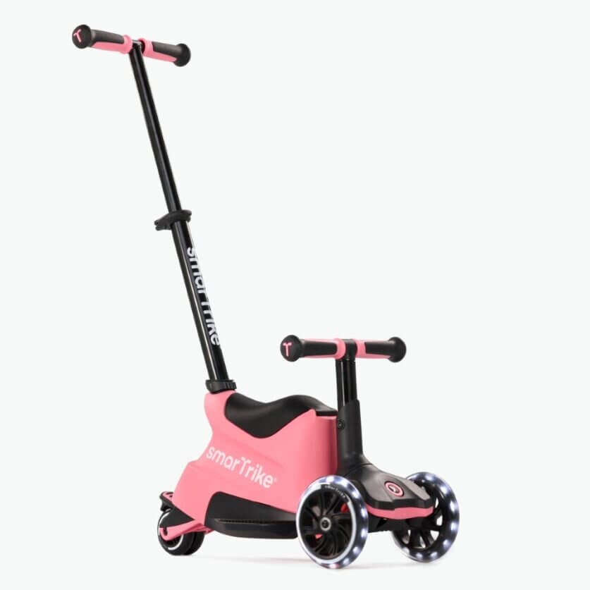 Hulajnoga 4w1 Xtend Scooter + Ride-on, Salmon Pink / smarTrike