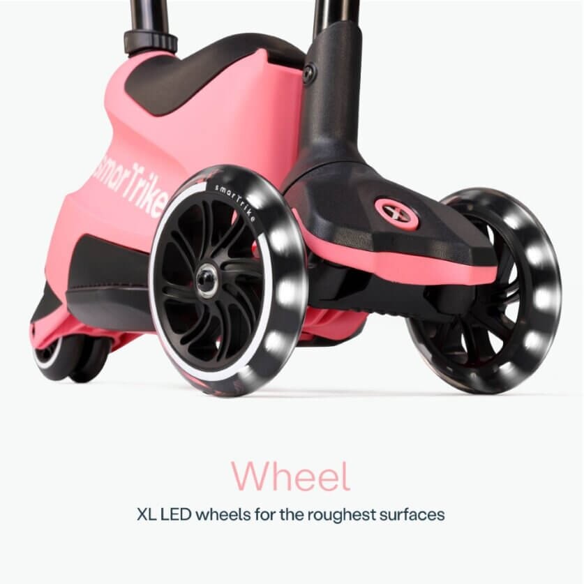 Hulajnoga 4w1 Xtend Scooter + Ride-on, Salmon Pink / smarTrike