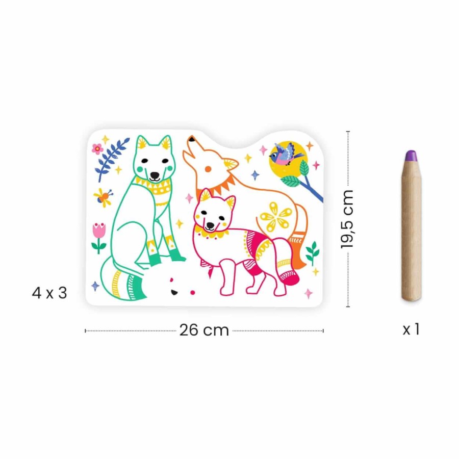 Magiczne kolorowanki - LEŚNE ZWIERZĄTKA  2.0 / Djeco