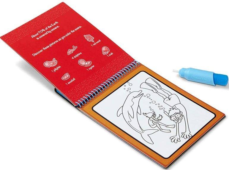 Melissa and Doug, Wielorazowa Wodna Kolorowanka WATER WOW Przygody