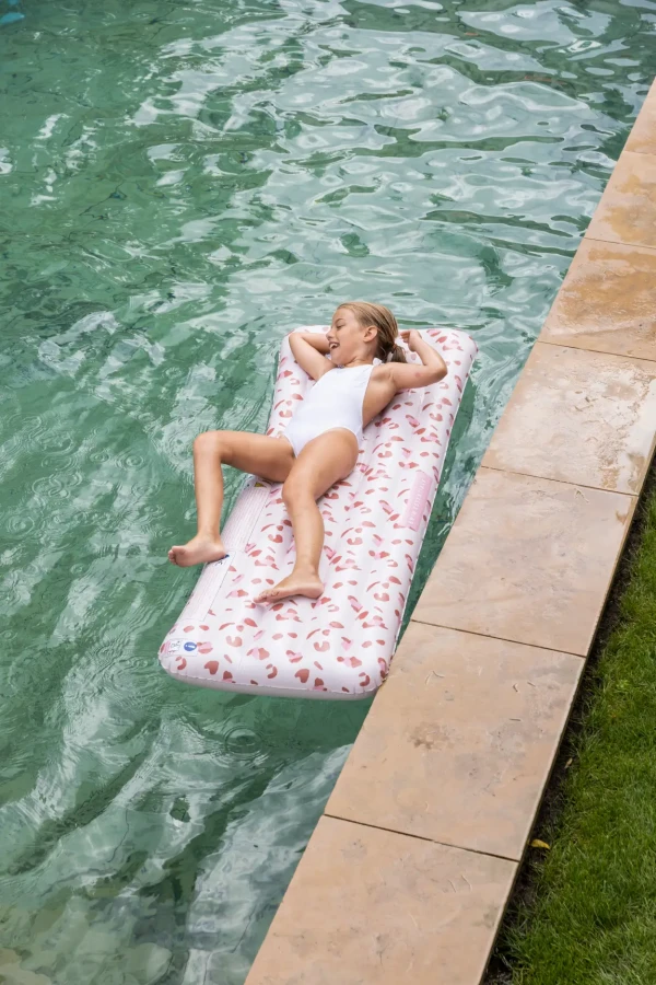 Materac do pływania Old Pink Leopard / The Swim Essentials