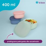 Silikonowy pojemnik z pokrywką do lunchboxa - Ocean / b.box