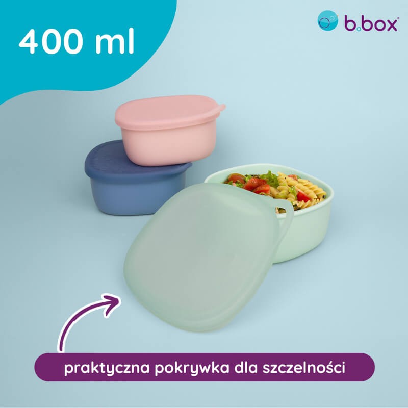 Silikonowy pojemnik z pokrywką do lunchboxa - Ocean / b.box