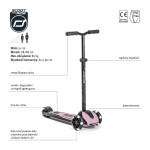 Highwaykick 5 LED Hulajnoga trójkołowa balansowa ze świecącymi kółkami 5+ Rose / Scootandride