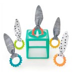 Manipulacyjna kostka sensoryczna Montessori, sorter z krążkami / Sassy