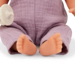 Lalka niemowlę ze smoczkiem, w muślinowym ubranku i opasce, dwubarwne tęczówki / LullaBaby