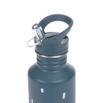 Bidon ze stali nierdzewnej Happy Prints z dodatkową zakrętką z ustnikiem, 500 ml - granatowy / Lassig