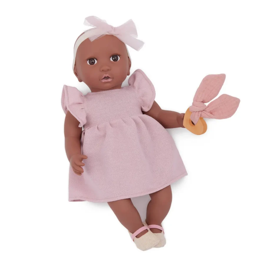 Zestaw ubranek dla lalki niemowlęcia, stylizacja z sukienką / LullaBaby