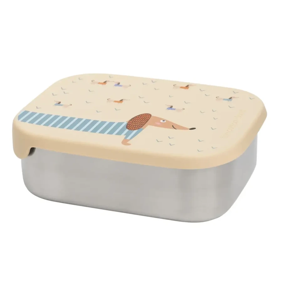 Lunchbox ze stali nierdzewnej z wyjmowanymi przegródkami - Teckel / The cotton cloud